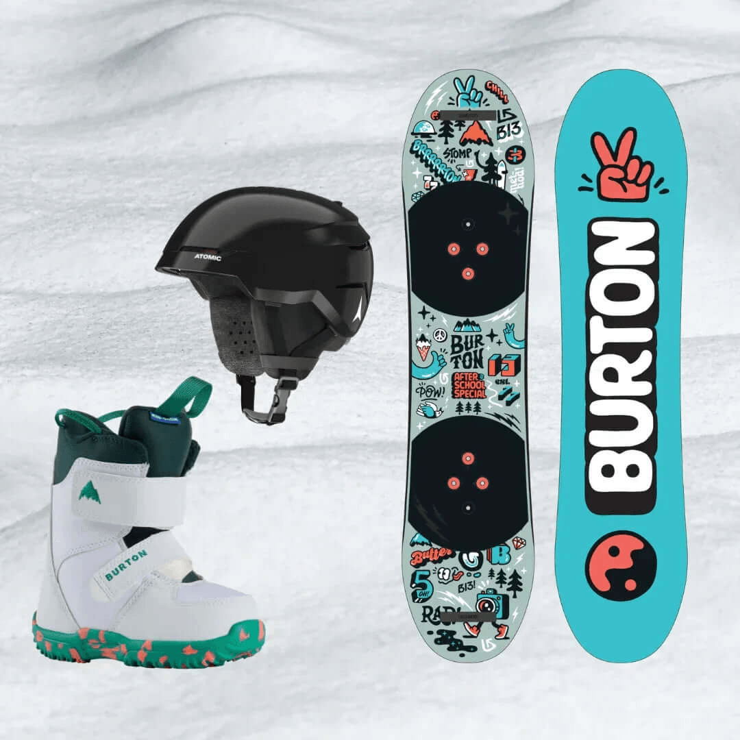 Alquiler esquís Corralco - SnowBoard / Niños / Equipo Completo -CaranvaSports - temporada 2026
