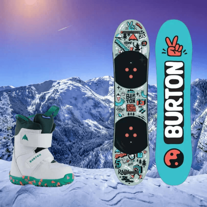 Alquiler Esquis Alto Campoo, Cordillera Cantábrica - SnowBoard / Niños (70-135) / Equipo Completo -CaranvaSports - temporada 2026