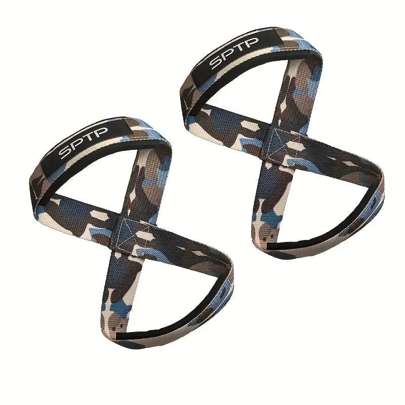Straps Gym Figura 8 — Muñequeras Agarre Halterofilia y Crossfit